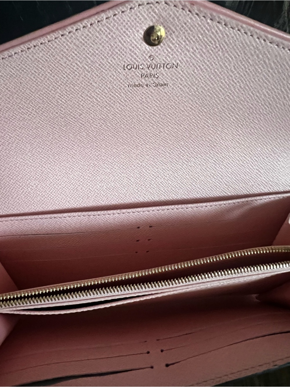 Louis Vuitton Fall For You Sarah Long Wallet M81477 Black Pink - Picture 4 of 4